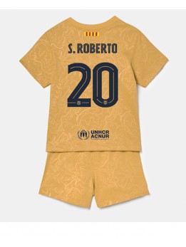 Barcelona Sergi Roberto #20 Auswärts Trikotsatz für Kinder 2022-23 Kurzarm (+ Kurze Hosen)
